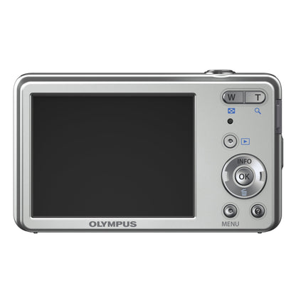 OLYMPUS Digital Camera VG-110 Silver 12MPS wide range27mm x4 Optical zoom VG-110 SLV - International Version (No Warranty)