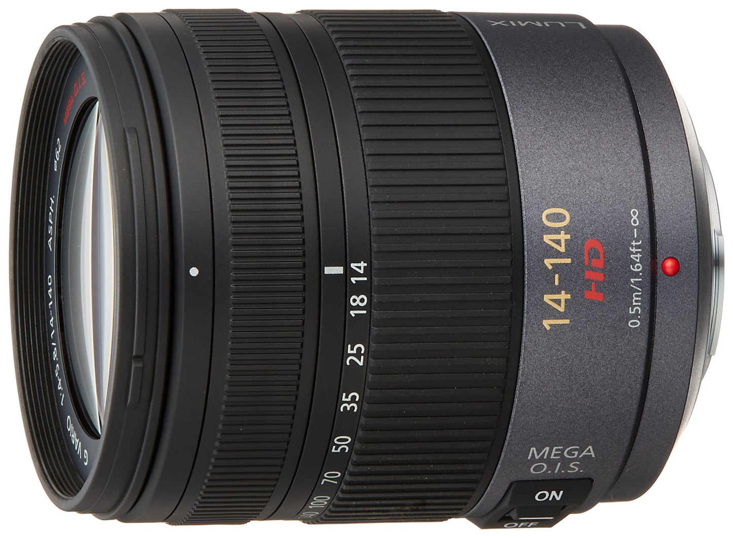 Panasonic LUMIX G VARIO HD 14-140mm/F4.0-5.8 ASPH./MEGA O.I.S. Lens | H-VS014140 - International Version (No Warranty)