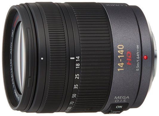 Panasonic LUMIX G VARIO HD 14-140mm/F4.0-5.8 ASPH./MEGA O.I.S. Lens | H-VS014140 - International Version (No Warranty)
