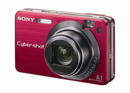 Sony Cybershot DSCW150/R 8.1MP Digital Camera with 5x Optical Zoom with Super Steady Shot (Red)