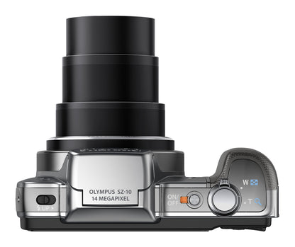 Olympus SZ-10 Digital Camera - Silver (14MP, 18x Wide Optical Zoom) 3.0 inch LCD - International Version (No Warranty)