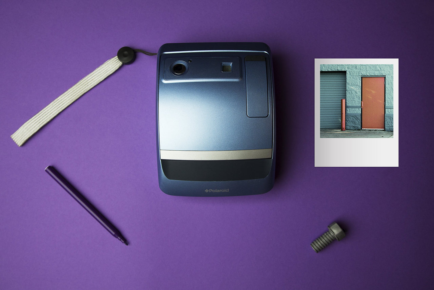 Polaroid One 600 Instant Camera with Digital Display, Light Blue