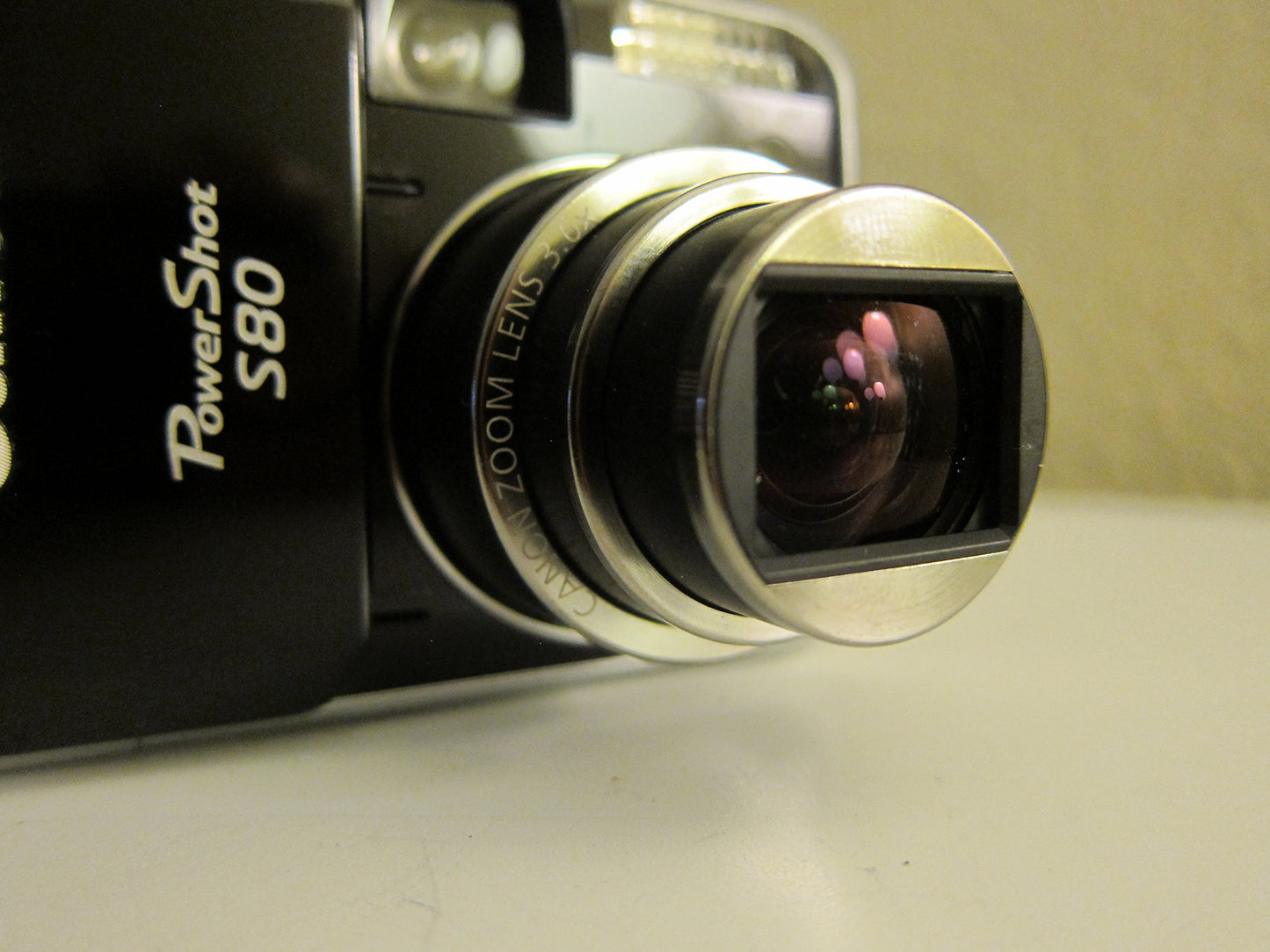 Canon Powershot S80 8MP Digital Camera with 3.6x Wide Angle Optical Zoom