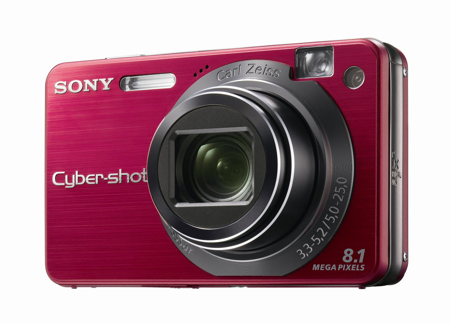 Sony Cybershot DSCW150/R 8.1MP Digital Camera with 5x Optical Zoom with Super Steady Shot (Red)