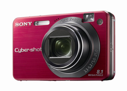 Sony Cybershot DSCW150/R 8.1MP Digital Camera with 5x Optical Zoom with Super Steady Shot (Red)