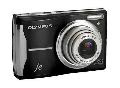 OM SYSTEM OLYMPUS FE-46 12MP Digital Camera with 5x Optical Zoom and 2.7 inch LCD (Pearl Black)