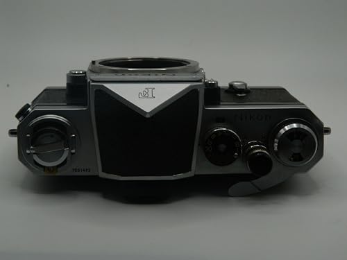 Nikon F with Eye Level Prism Black Silver Vintage SLR 35mm Film Camera
