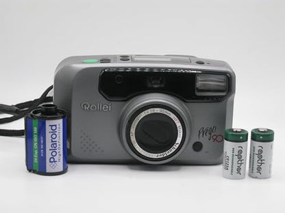 Rollei Prego 90 35mm Point & Shoot Film Camera Bundle Polaroid Film and Batteries Auto Focus Zoom Lens, Flash Vintage Photography Retro Easy to Use for Beginners All in One Kit Collectors