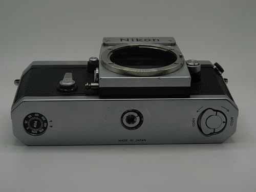 Nikon F with Eye Level Prism Black Silver Vintage SLR 35mm Film Camera