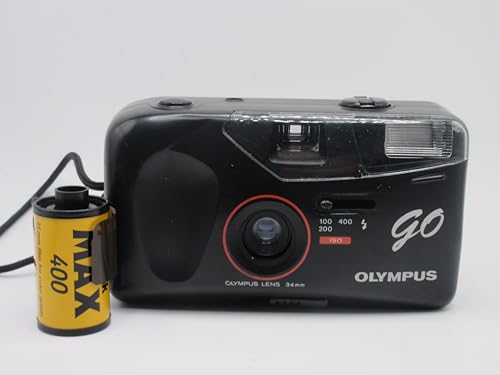 Olympus Go! Point and Shoot Film Camera 35mm Bundle with Kodac Max 400 Film