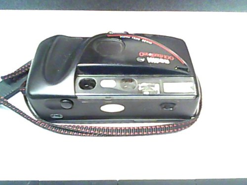 Nikon One Touch 100 35mm Film Camera with Nikon Lens 35mm---35mm Film Camera Version----made in Japan Version---comes with Nikon Camera Wrist and Neck Strap---black Color Version with Red.white Color Lettering)