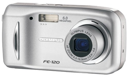 OM SYSTEM OLYMPUS FE-120 6MP Digital Camera with 3x Optical Zoom
