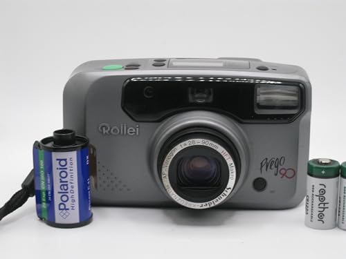 Rollei Prego 90 35mm Point & Shoot Film Camera Bundle Polaroid Film and Batteries Auto Focus Zoom Lens, Flash Vintage Photography Retro Easy to Use for Beginners All in One Kit Collectors