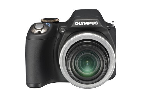 OM SYSTEM OLYMPUS SP-590UZ 12MP Digital Camera with 26X Wide Angle Optical Dual Image Stabilized Zoom and 2.7 inch LCD,Black