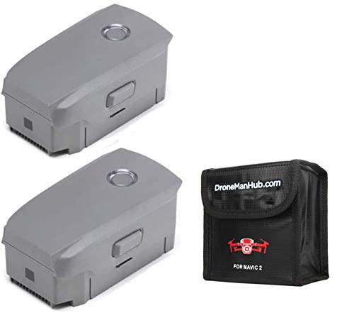 2-Pack DJI Mavic 2 Intelligent Flight Battery for Mavic 2 Zoom and Mavic 2 Pro, with Bag