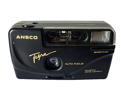 Ansco Tegra 35mm Film Camera Vintage Point & Shoot Flash Date/Time Imprint