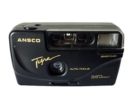 Ansco Tegra 35mm Film Camera Vintage Point & Shoot Flash Date/Time Imprint