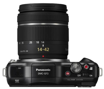 Panasonic Lumix DMC-GF3K 12 MP Micro 4/3 Mirrorless Digital Camera with 3-Inch Touch-Screen LCD and 14-42mm Zoom Lens