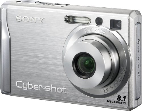 Sony Cybershot DSCW90 8MP Digital Camera with 3x Optical Zoom and Super Steady Shot (Silver)