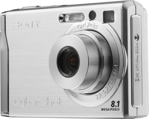 Sony Cybershot DSCW90 8MP Digital Camera with 3x Optical Zoom and Super Steady Shot (Silver)