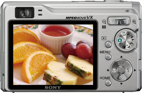 Sony Cybershot DSCW90 8MP Digital Camera with 3x Optical Zoom and Super Steady Shot (Silver)