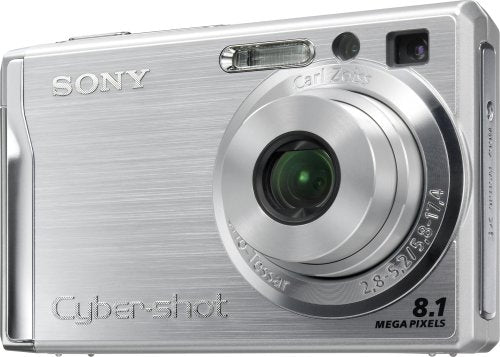 Sony Cybershot DSCW90 8MP Digital Camera with 3x Optical Zoom and Super Steady Shot (Silver)