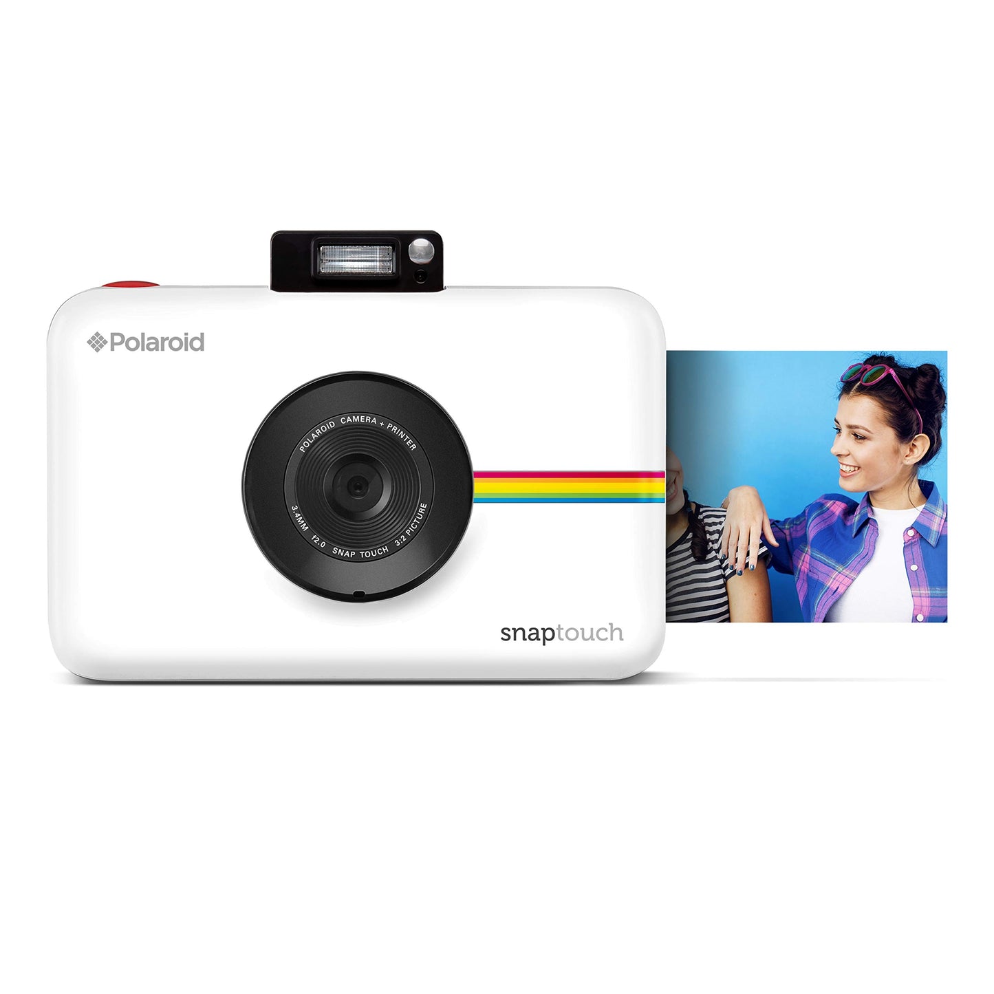 Zink Polaroid SNAP Touch 2.0 – 13MP Portable Instant Print Digital Photo Camera w/ Built-In Touchscreen Display, White
