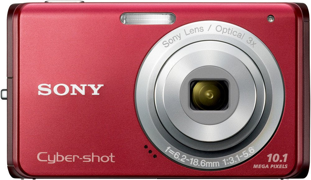 Sony Cybershot DSC-W180 10.1MP Digital Camera with 3x SteadyShot Stabilized Zoom and 2.7-inch LCD (Red)